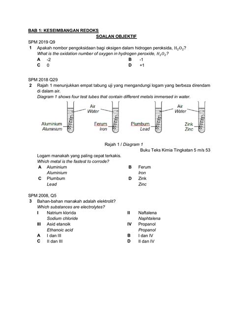 Soalan Esei Kimia Tingkatan 4 Bab 5 Image